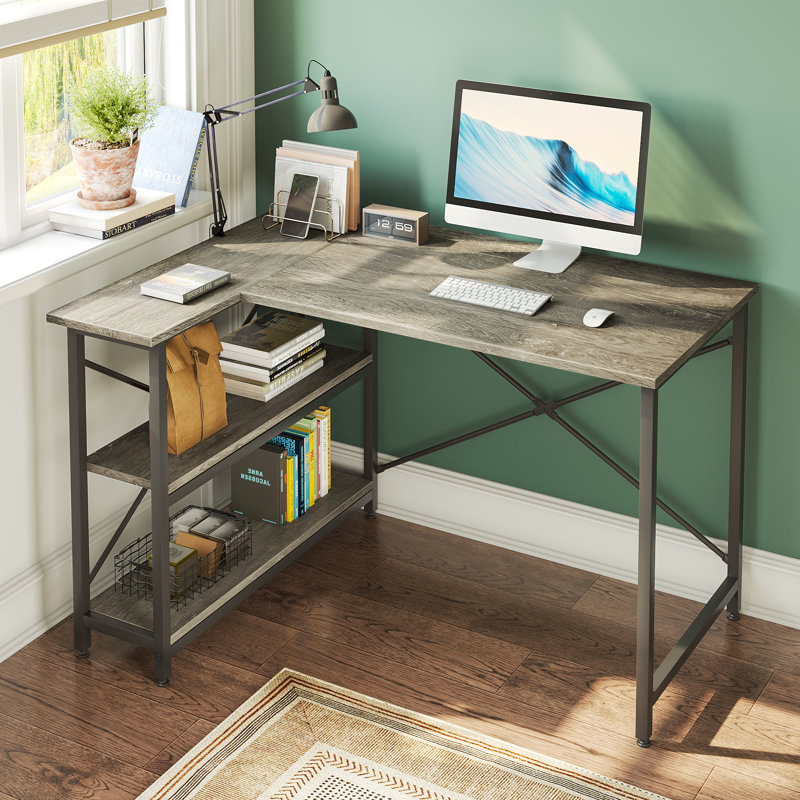 17 Stories Fortunato Reversible LShape Desk & Reviews Wayfair